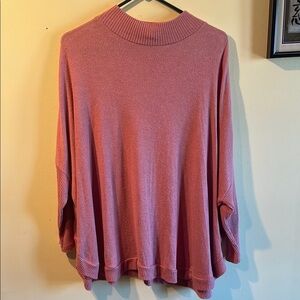 Women's Pink Tunic Sweater